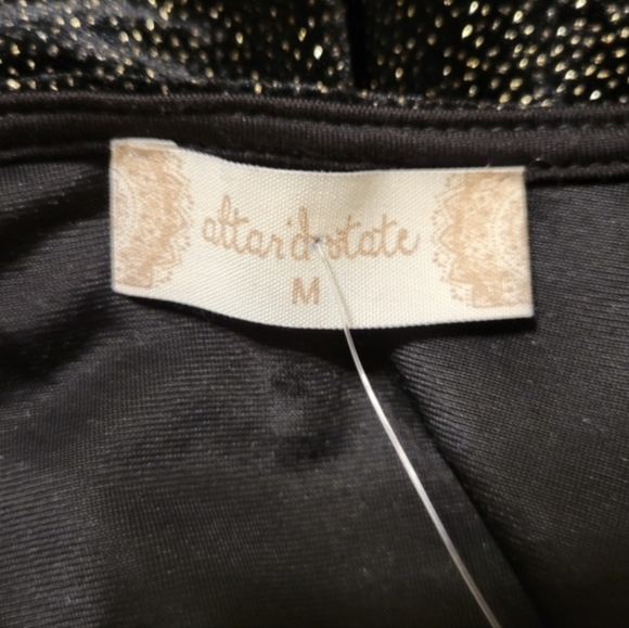 🆕️Altar'd state velvet sparkle bodysuit size m - Picture 2 of 8